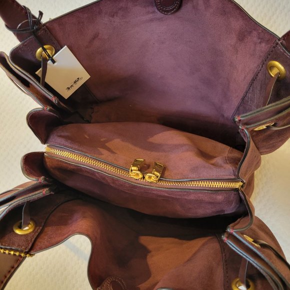 ❤️SOLD❤️ Coach Harmony Hobo Mixed Leather Suede - Picture 12 of 16